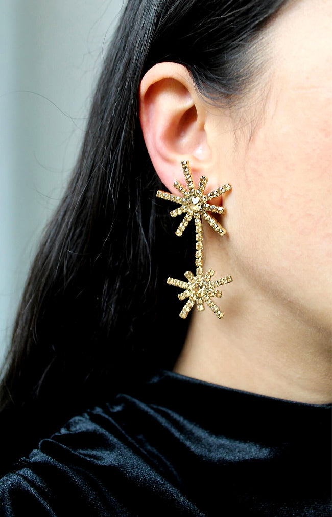 Galaxy Earrings - Antique Gold