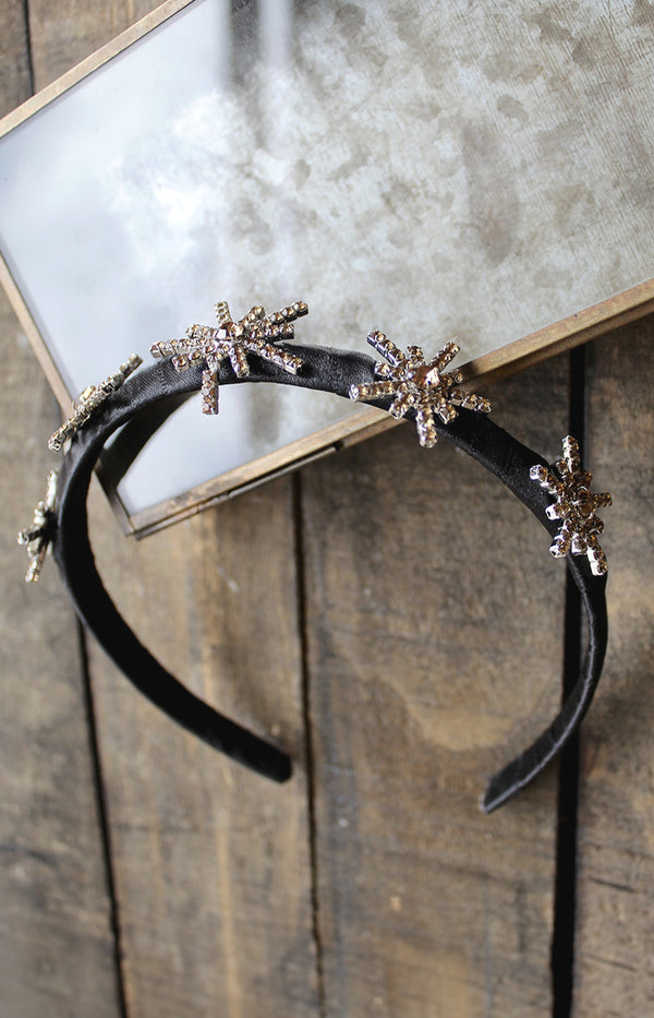 Galaxy Headband - Black/Antique Gold