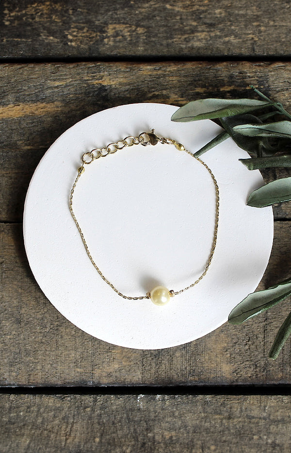 Linda Bracelet - Gold/Pearl
