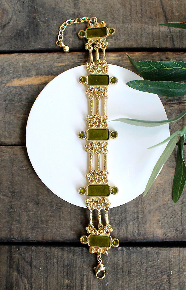 Yasmin Bracelet - Olive