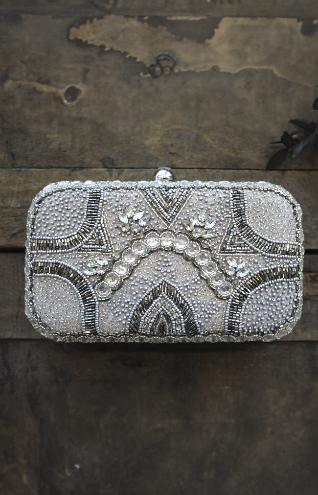 Maya Handbag - Pewter/Light Silver