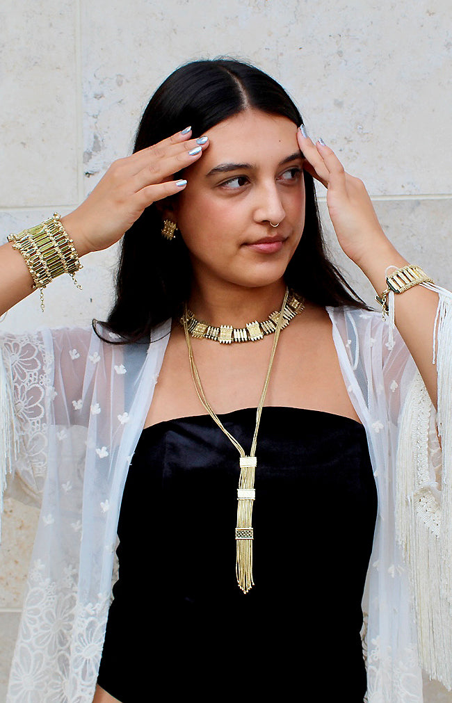 Jaipur Gold Handmade Brass Necklace