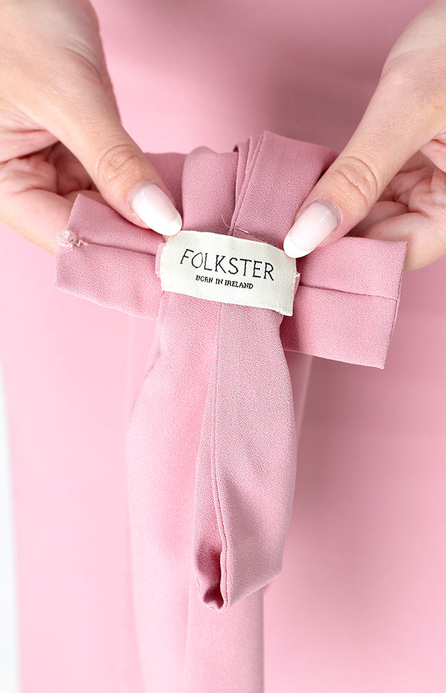 Edwina Crepe Bow - Dusty Rose