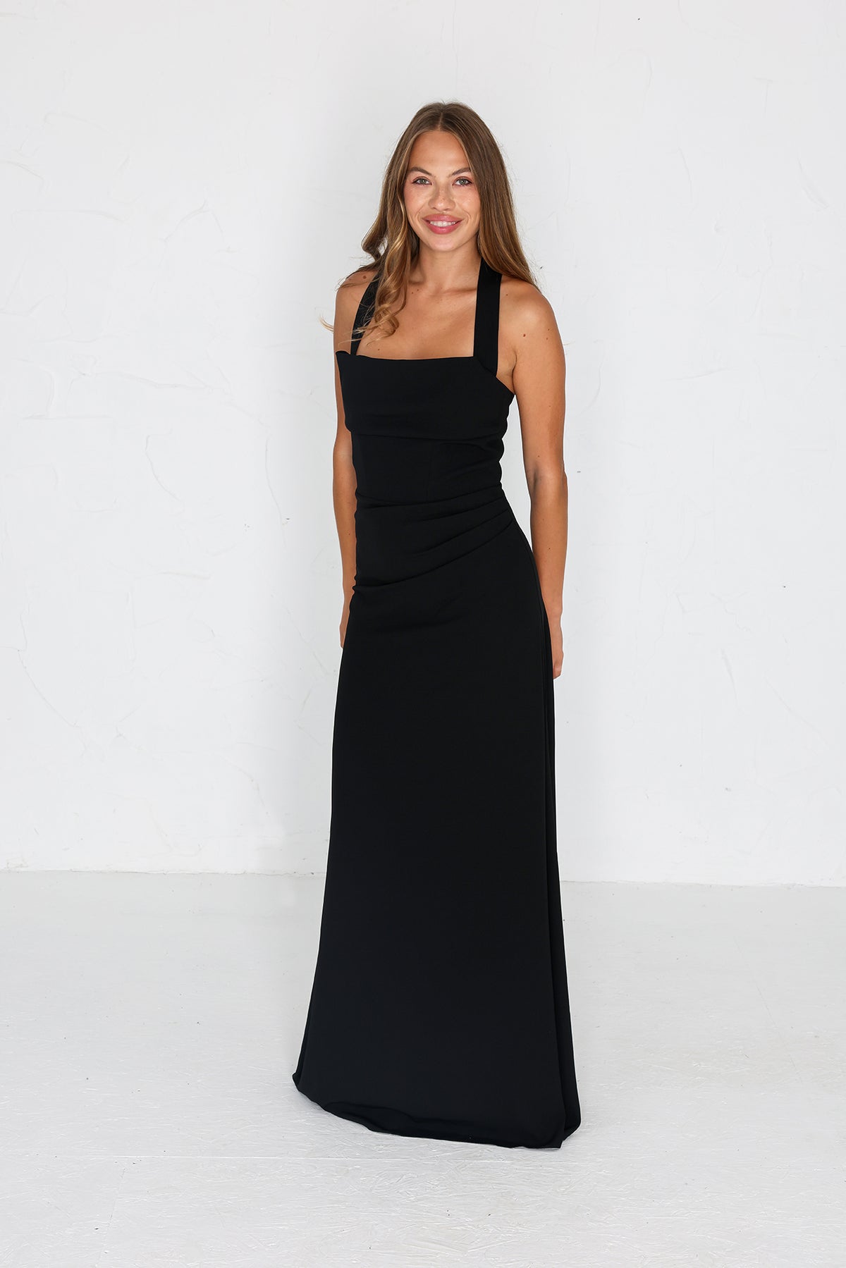 Millie Crepe Gown - Black AS