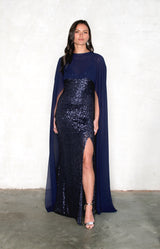 Rian Sequin Gown - Midnight