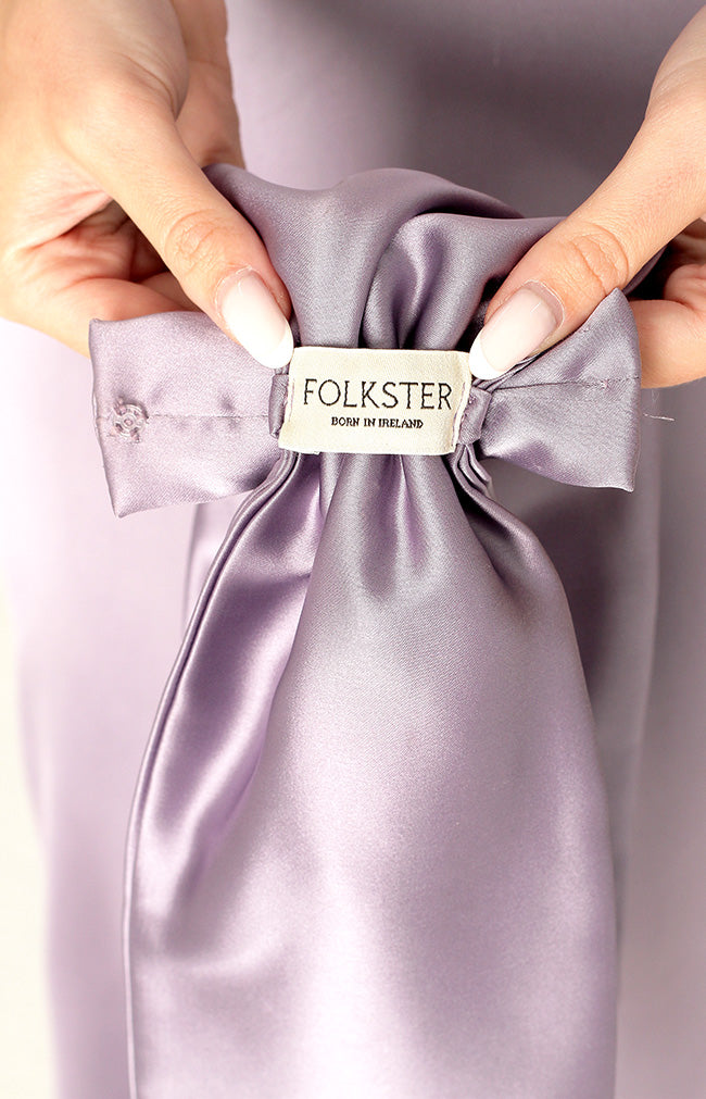 Edwina Satin Gown  - Lavender