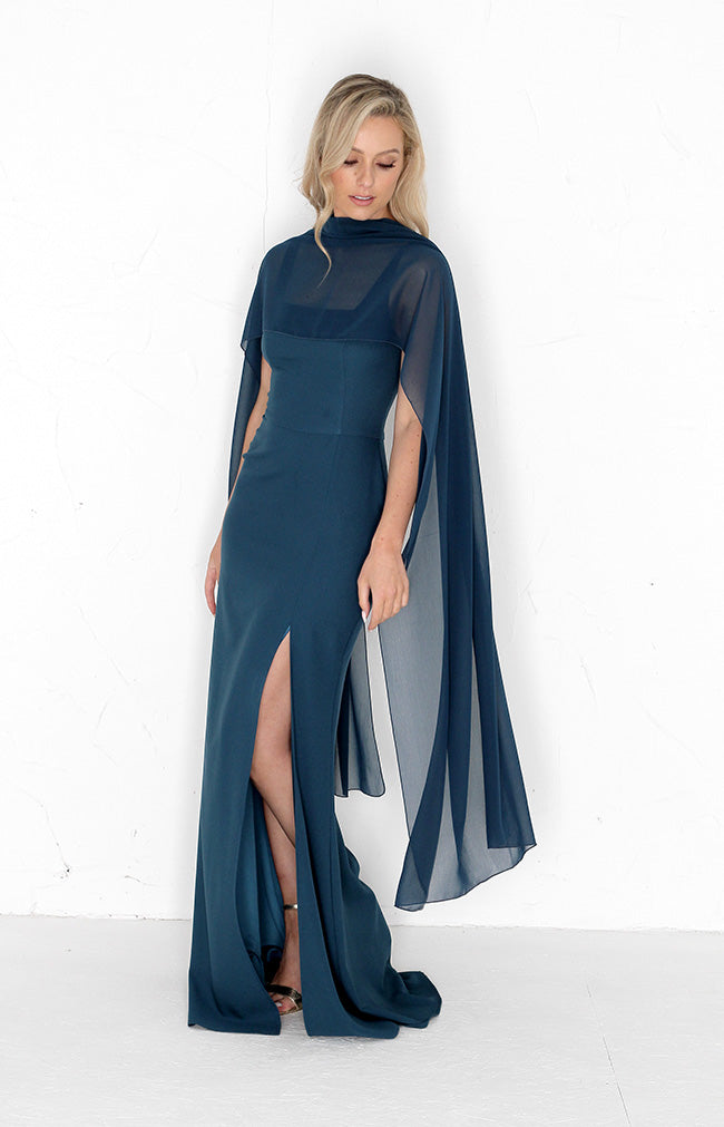 Chiffon Shawl - Teal