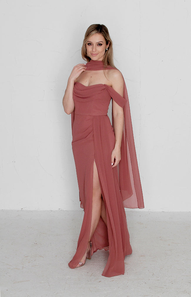 Austen Gown - Marsala