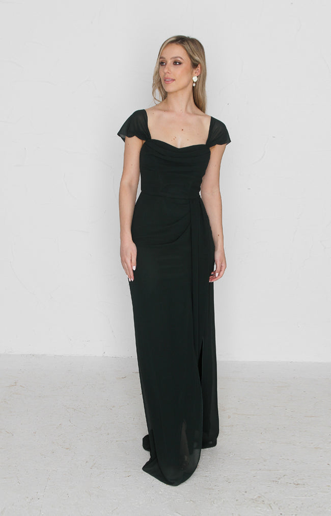 Austen Gown - Forest Green