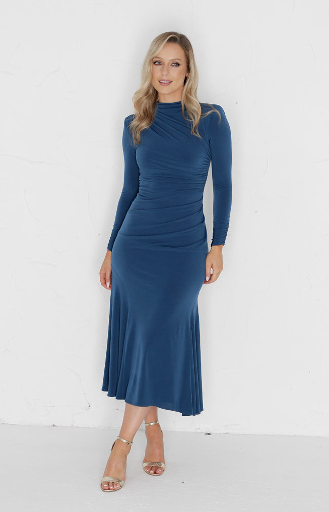 Lucia Midi Dress  - Teal