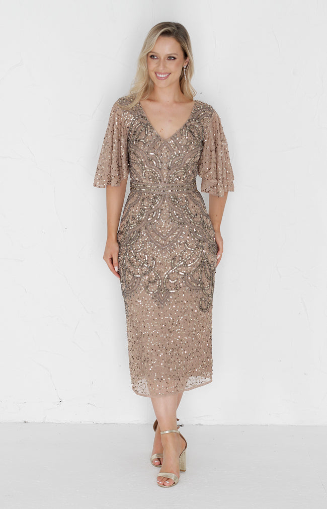 Gwen Dress - Antique Gold