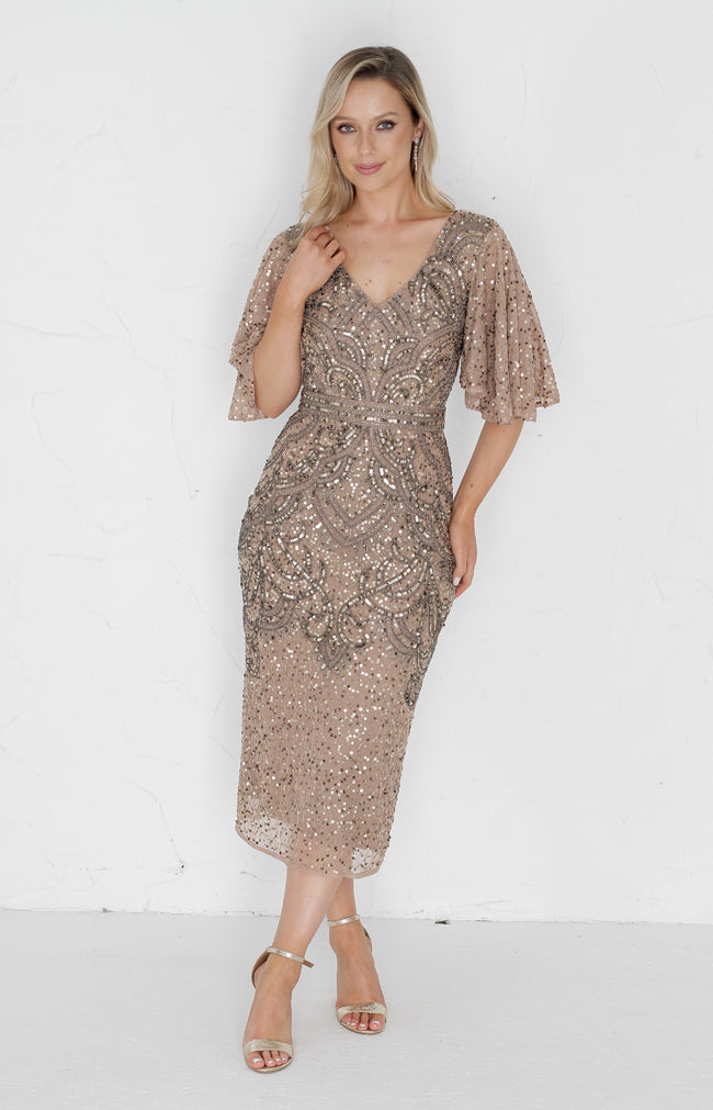 Gwen Dress - Antique Gold