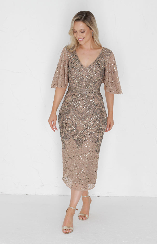 Gwen Dress - Antique Gold