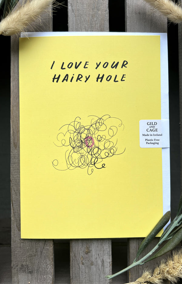 Hairy Hole Greeting card