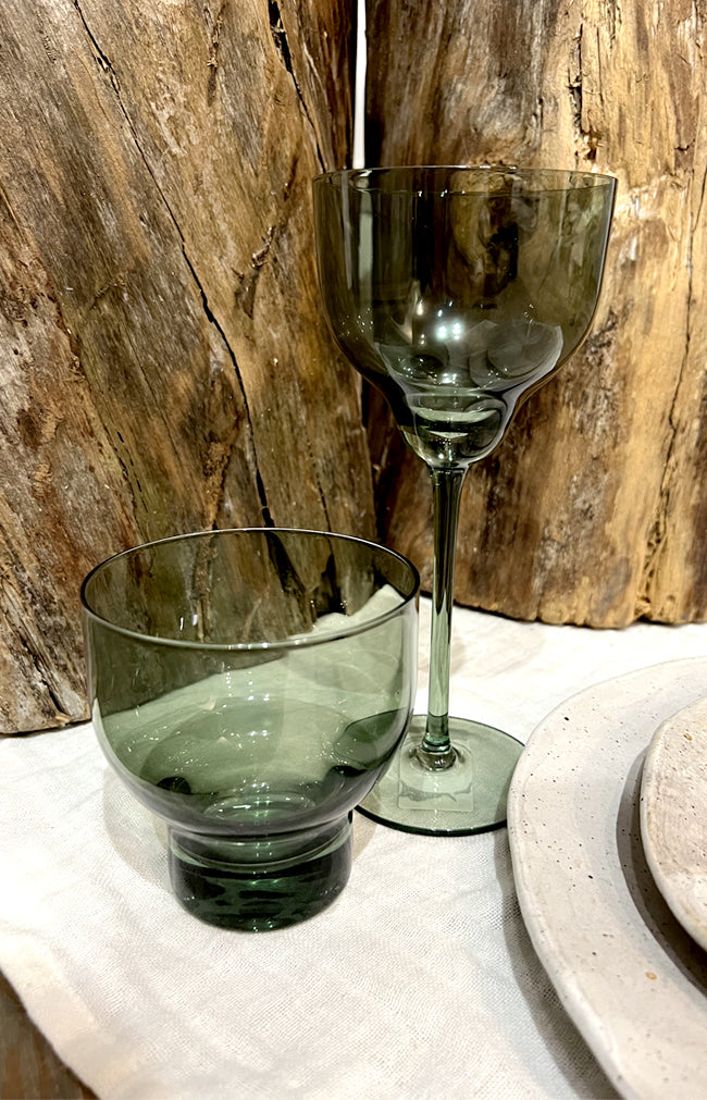 Green wine glass - Set of 4