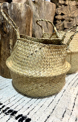 Natural grass basket