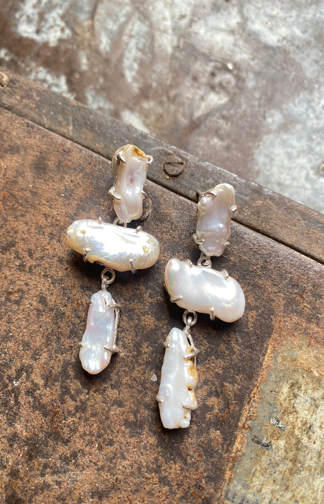 Ariel Small Silver Earrings