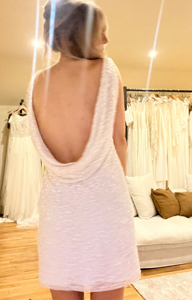 Bailey Hand Beaded Mini Dress - Ivory