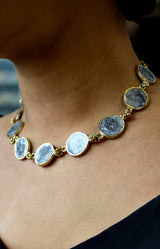 Indie Necklace - Gold/Silver Grey