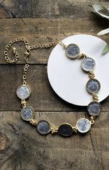 Indie Necklace - Gold/Silver Grey