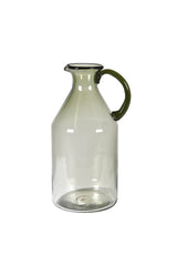 Green glass jug