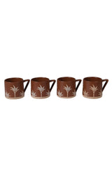 Brown palm mug