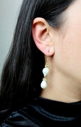 Laran Earrings - Gold/Pearl