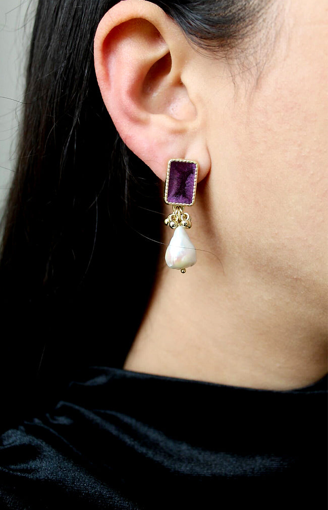 Nenet Earrings - Grape