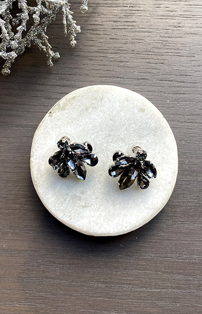 Orla Earrings - Smokey Pewter