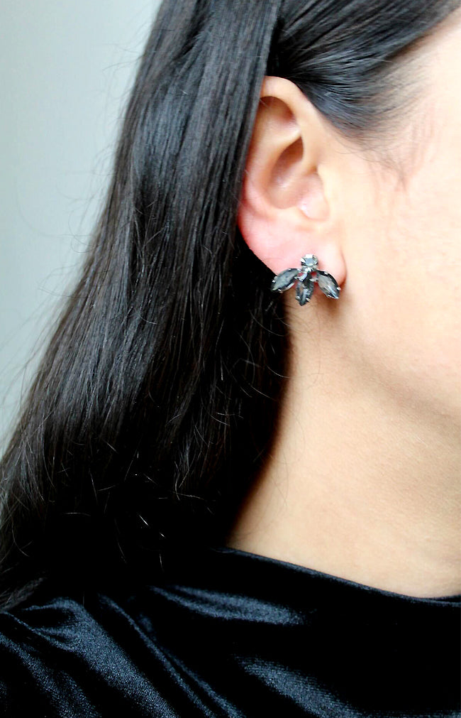 Orla Earrings - Smokey Pewter