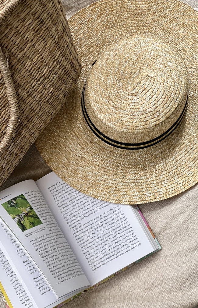 Lecce Wide Brim Boater Hat