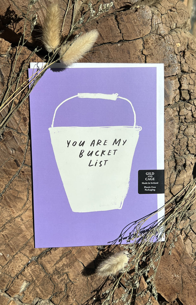 Bucket List  Greeting Card