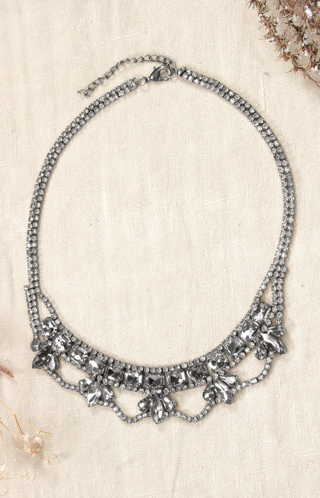 Kinari Necklace - Silver Tone