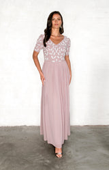 Leandra Gown - Dusty Rose