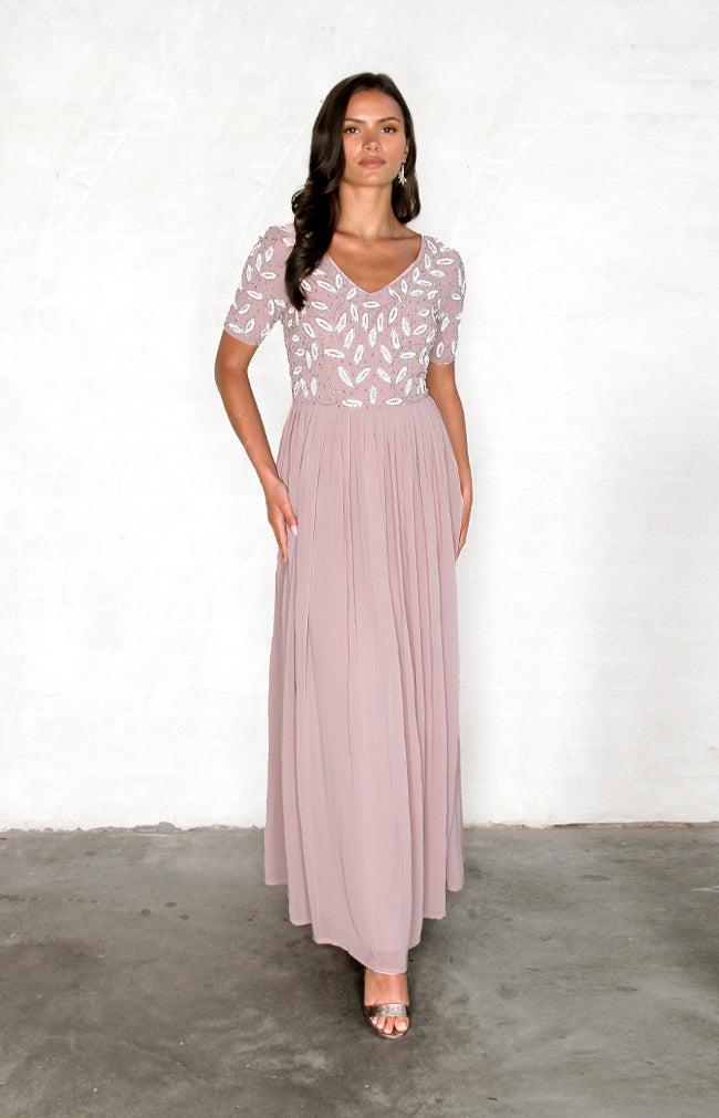 Leandra Gown - Dusty Rose