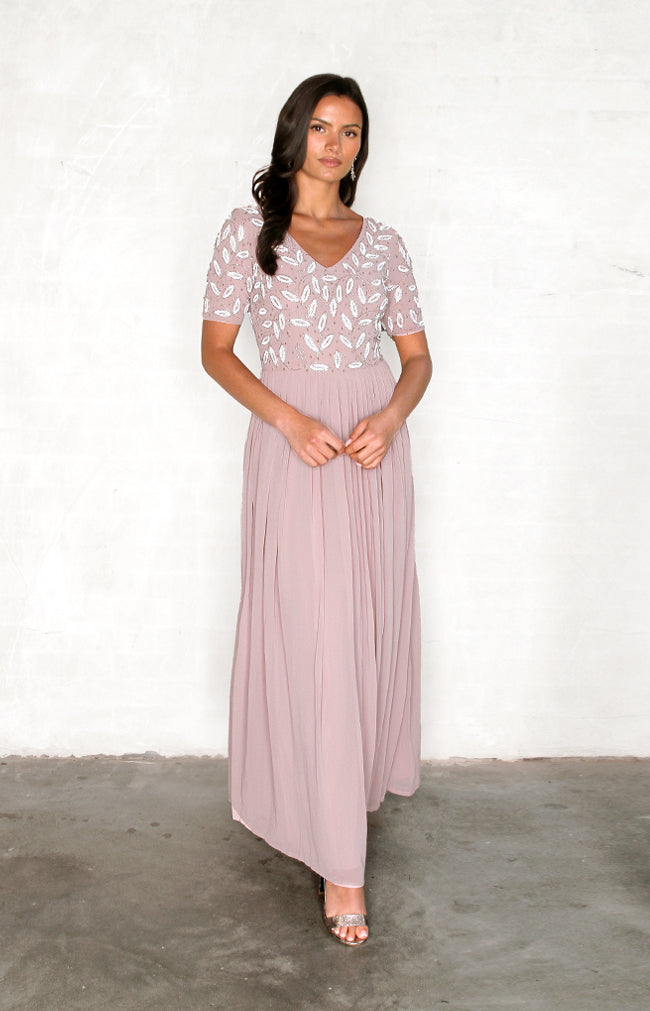 Leandra Gown - Dusty Rose