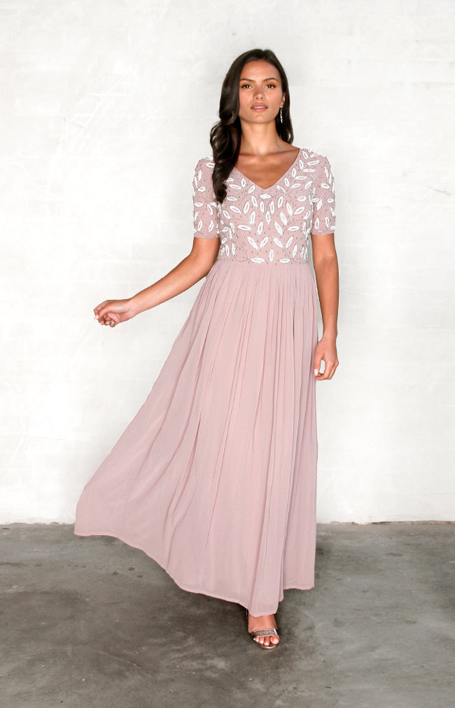 Leandra Gown - Dusty Rose