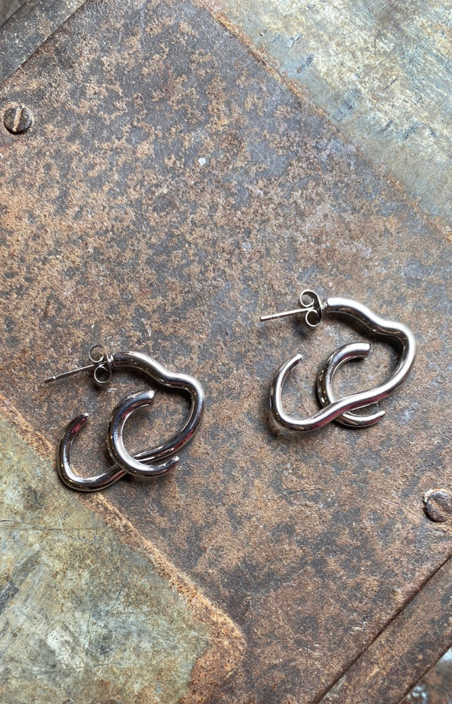 Narciso Earrings - Silver Plated