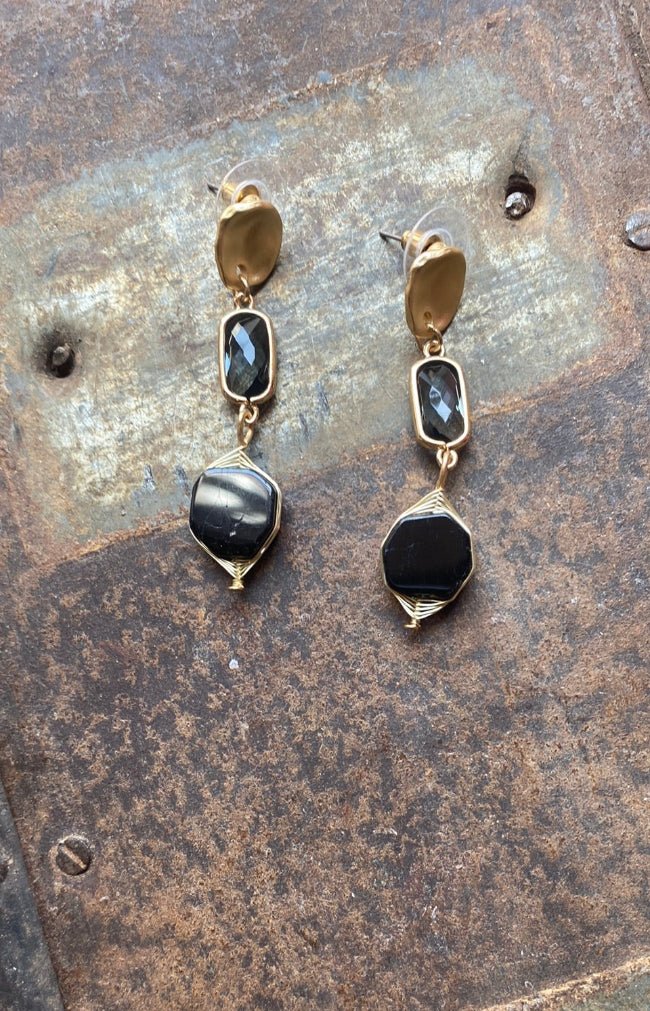 Briony Earrings - Black