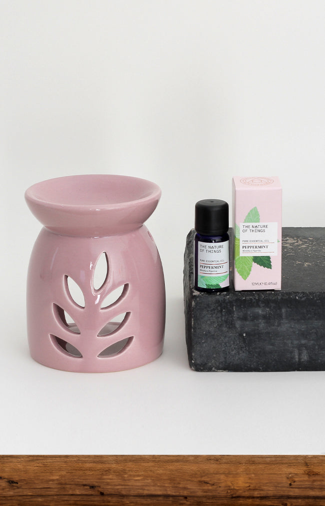 Essential Oil and Burner Set  - Peppermint