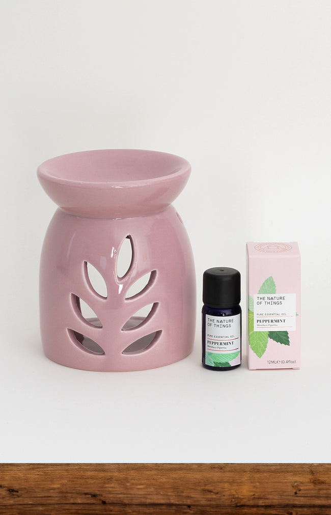 Essential Oil and Burner Set  - Peppermint
