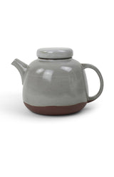 Teapot Burgundy clay with grey glaze
