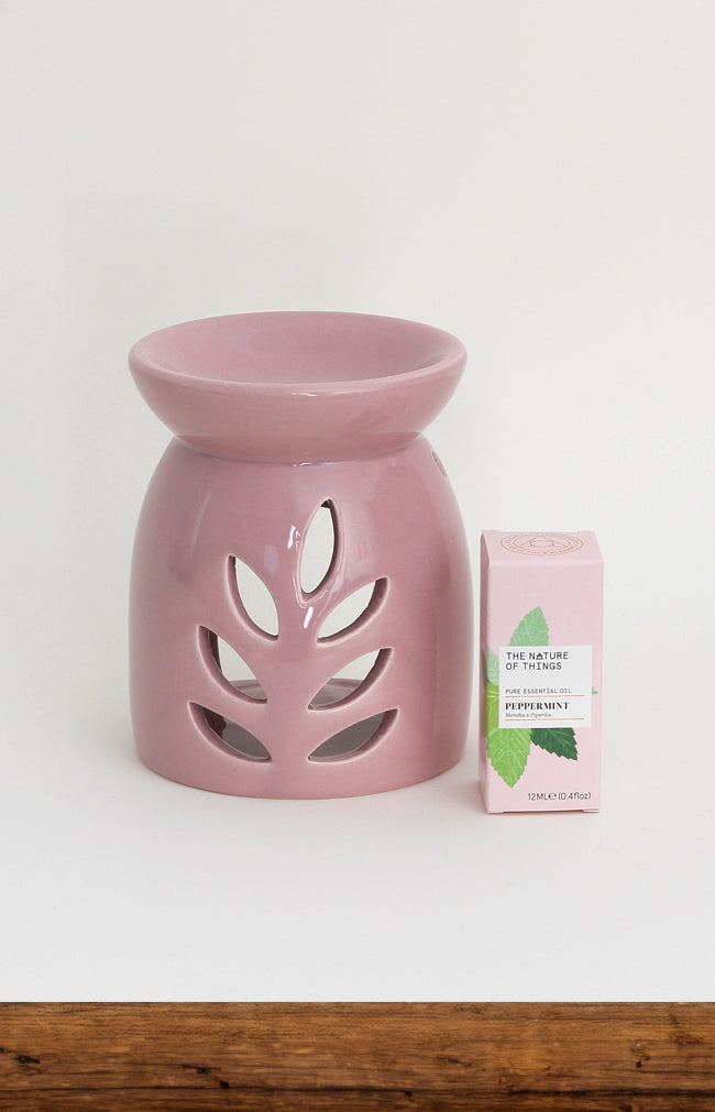 Essential Oil and Burner Set  - Peppermint