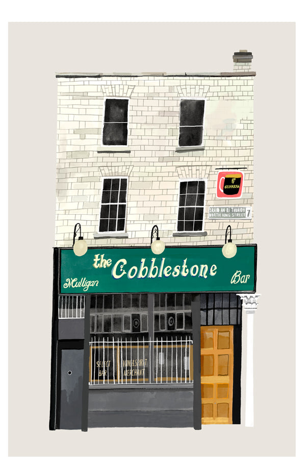 The Cobblestone Pub Art Print
