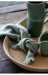 Double Weave Napkin - Dusty Green