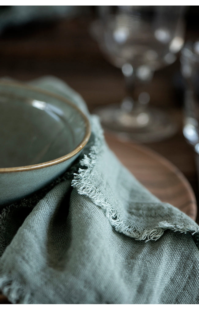 Double Weave Napkin - Dusty Green