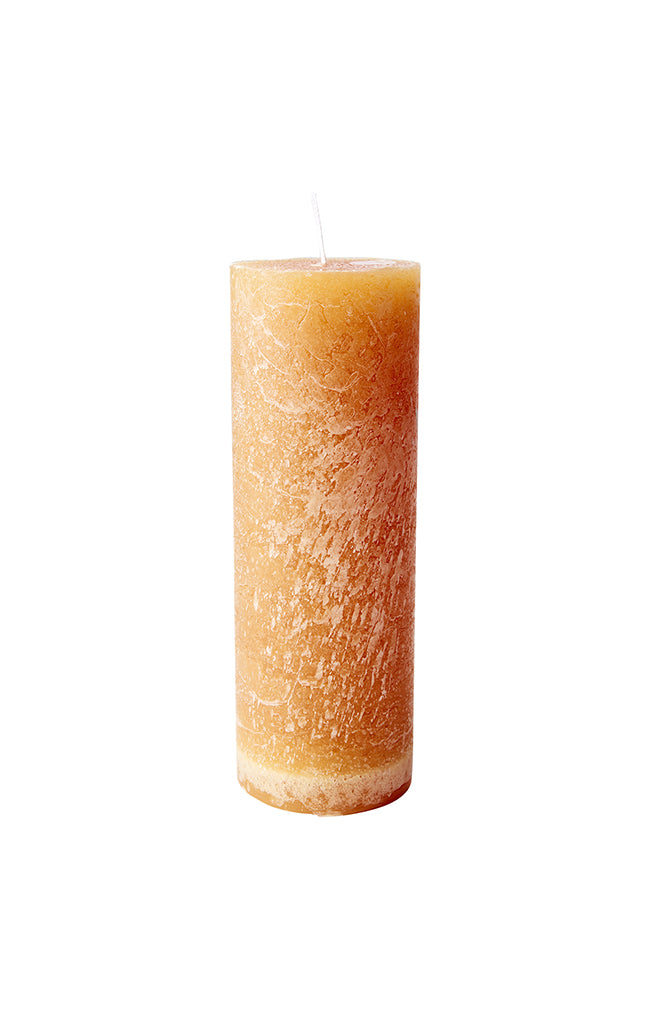Cote Nord Pillar Candle - H20xD7cm - Ocra