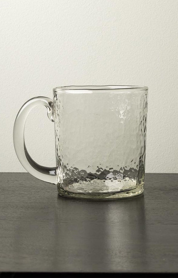 Lavandou hammered glass mug