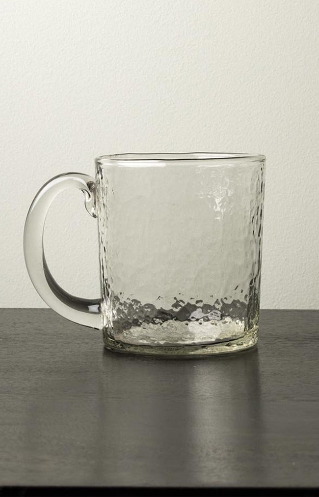 Lavandou hammered glass mug