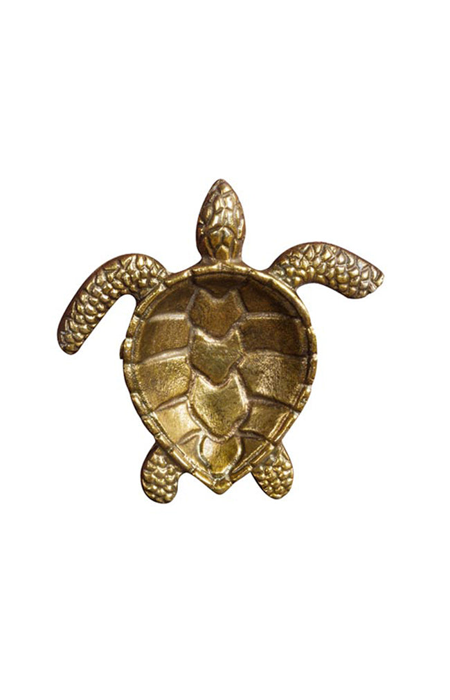 Golden turtle trinket tray